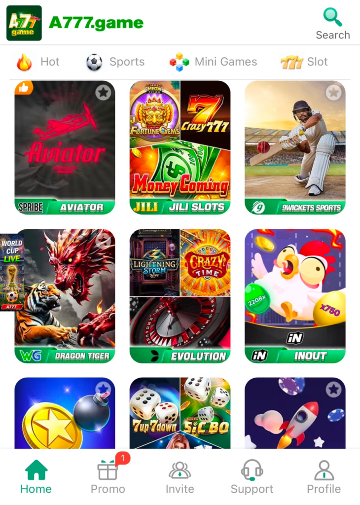 A777 Game APK 2026 APPs