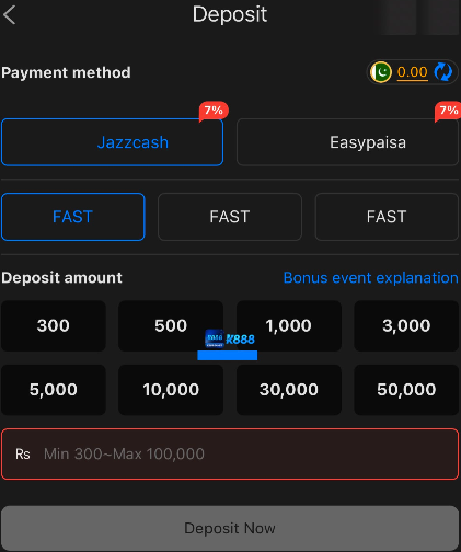 K888 Game Deposite 2026